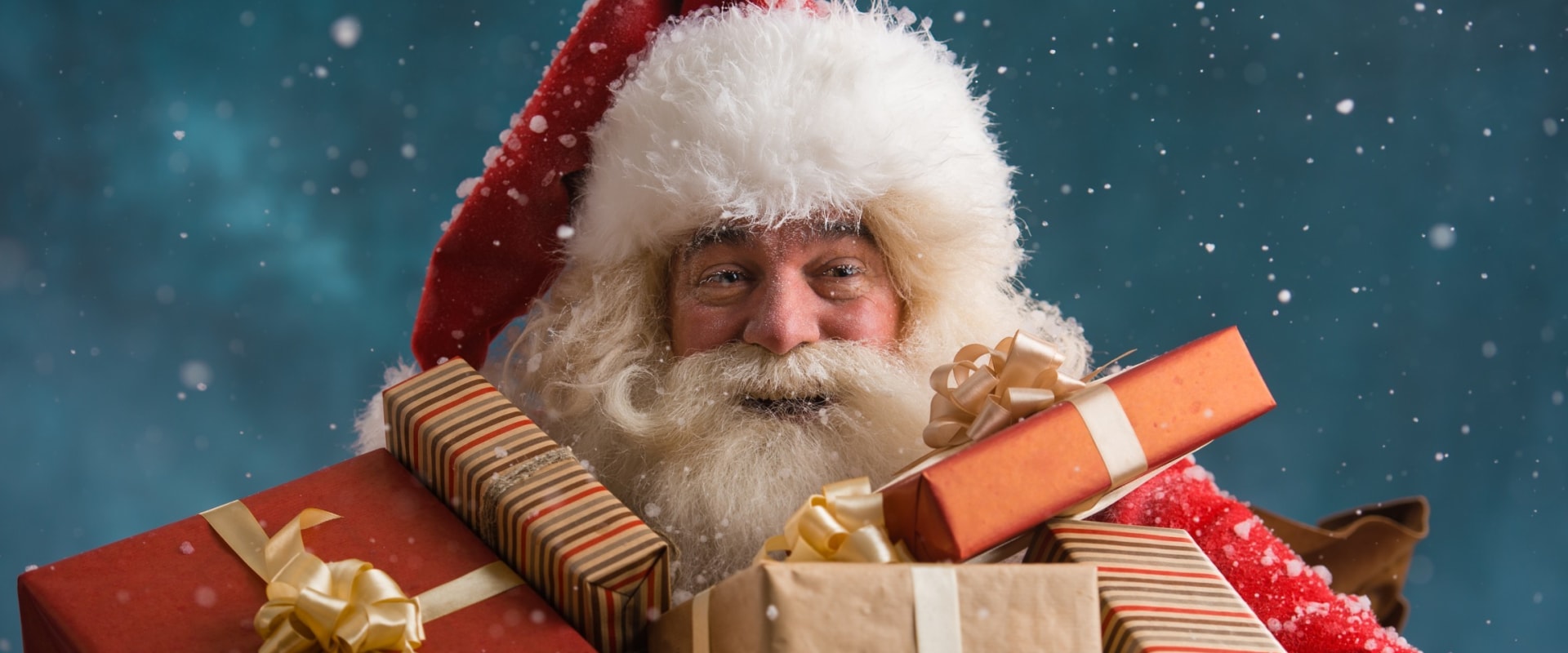 Who does santa give gifts to?